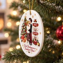 Load image into Gallery viewer, Personalized Ceramic Ornament First Christmas Gift for New Parents
