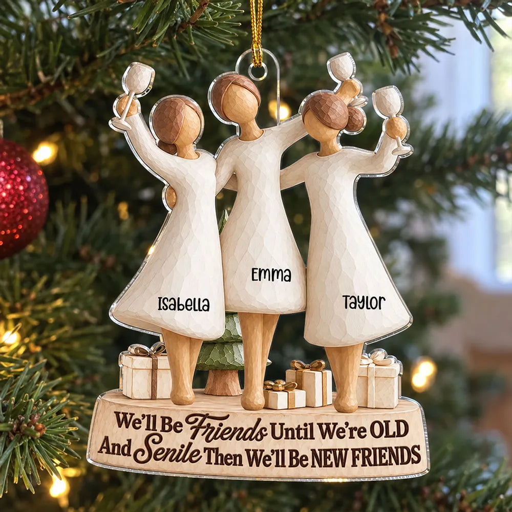 Personalized Acrylic Ornament Funny Best Friend Gift