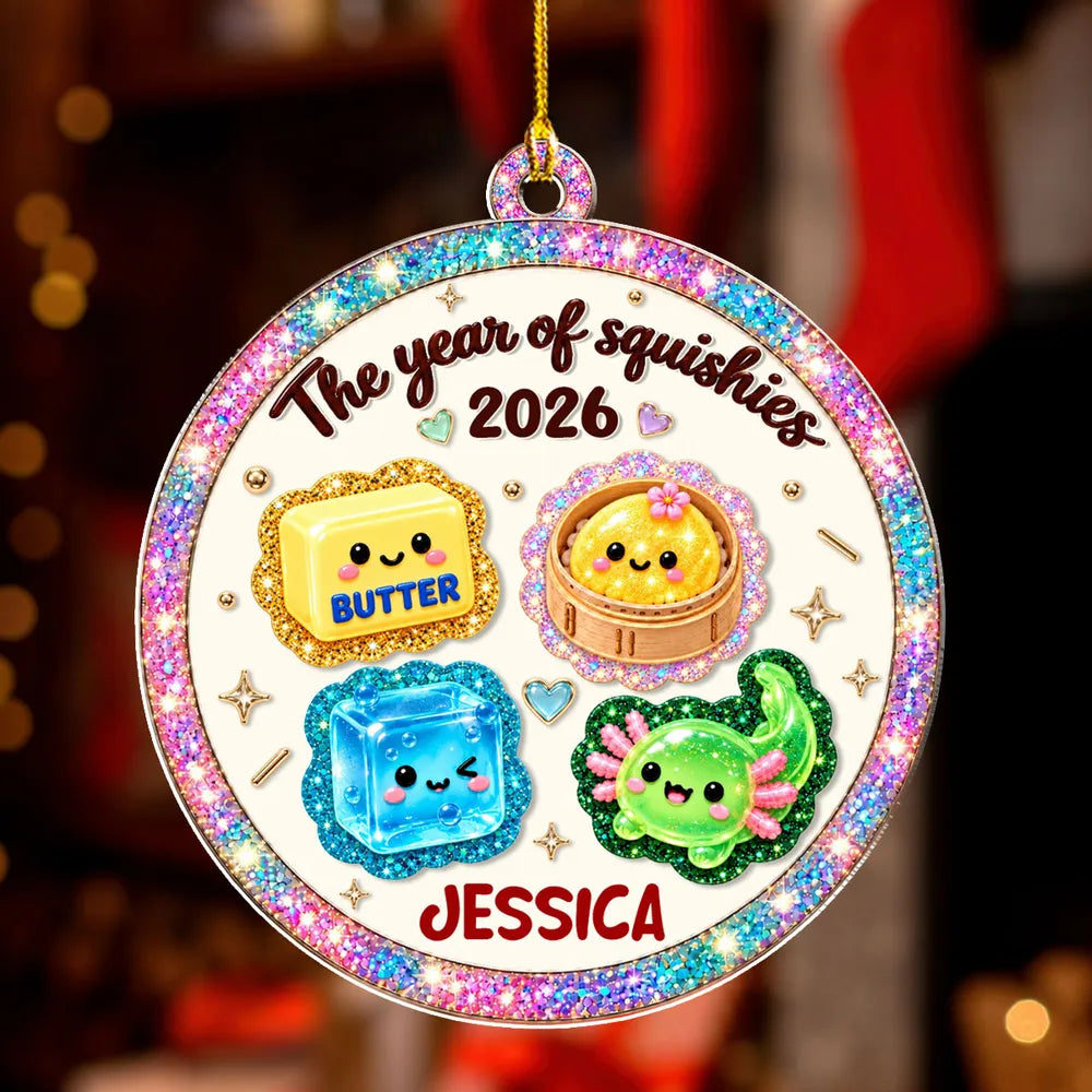 Personalized Acrylic Ornament Custom Squishy Gift for Kids