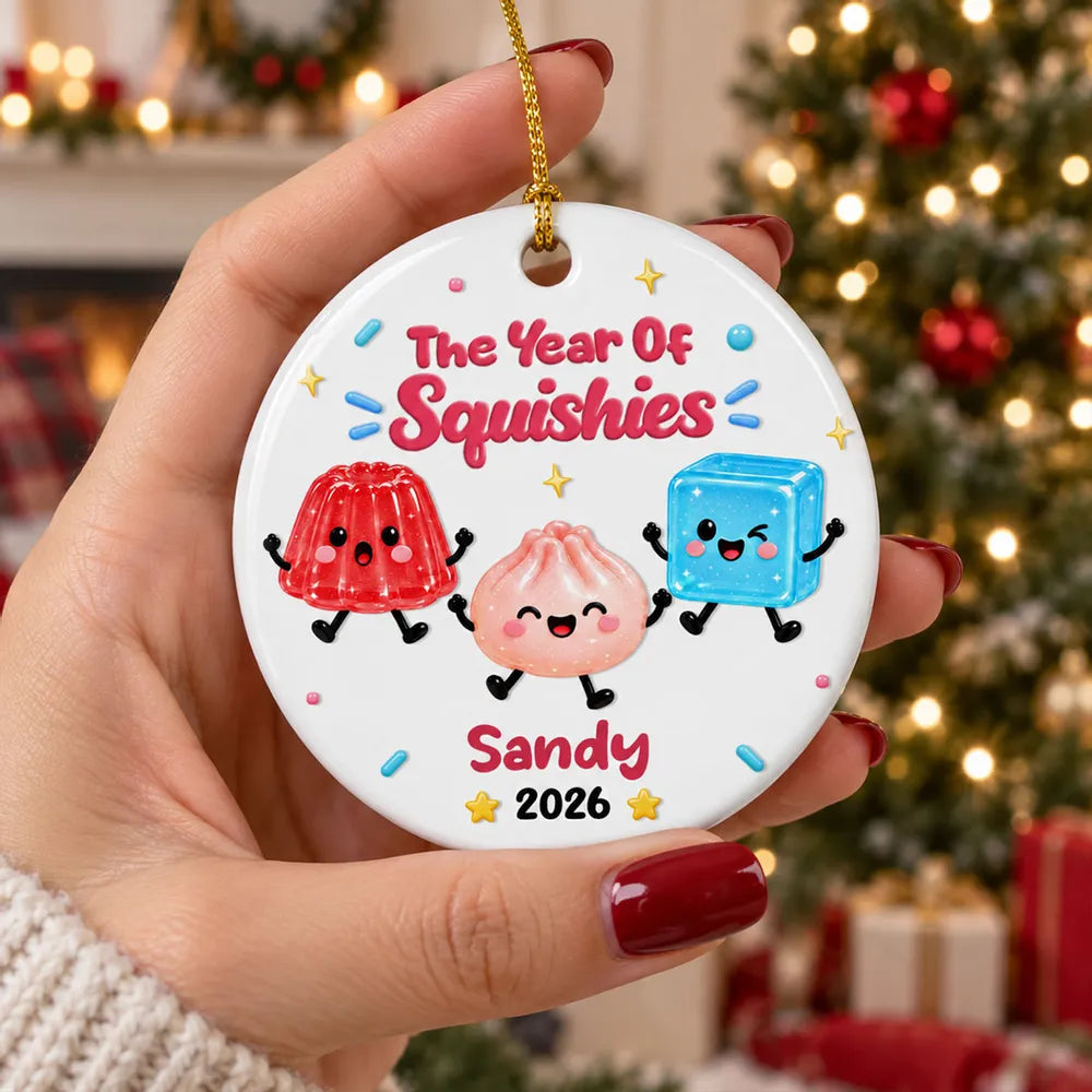 Personalized Ceramic Ornament Custom Name Kids Christmas Gift