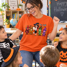 Load image into Gallery viewer, Personalized Halloween Teacher Tee Custom Gift for Educators
