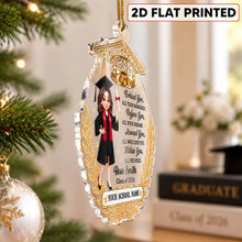 Load image into Gallery viewer, Personalized Graduation Ornament for Her Diploma Keepsake
