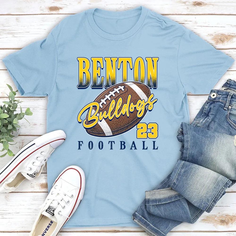 Personalized Classic Tee Football Gift for Couples - Game Day
