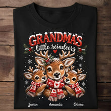 Load image into Gallery viewer, Personalized Grandma Sweatshirt with Cuddling Reindeer Gift Idea
