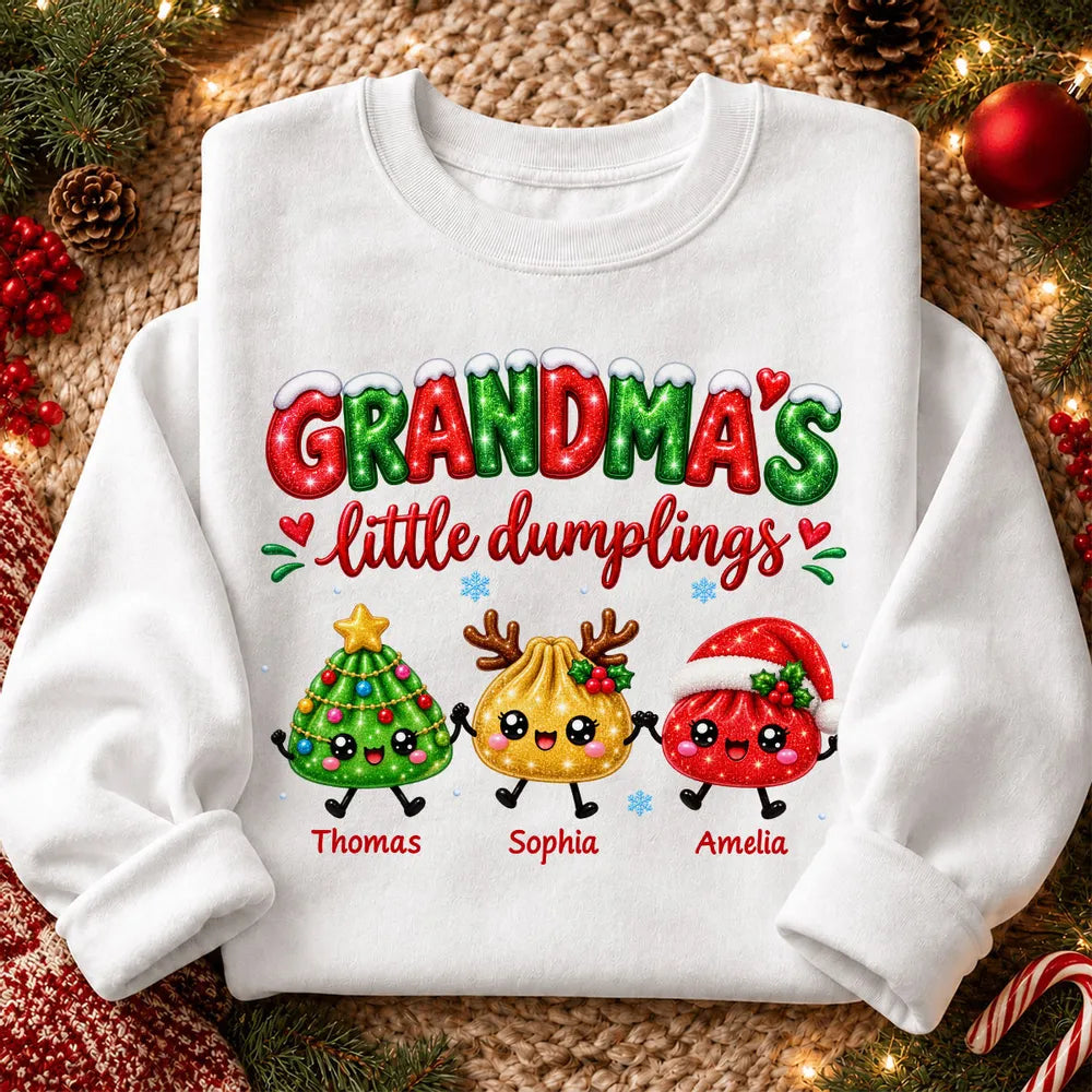 Personalized Classic Tee Cute Dumplings Gift for Grandma Christmas