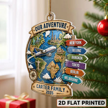 Load image into Gallery viewer, Personalized Acrylic Travel Ornament Gift for Family Couple
