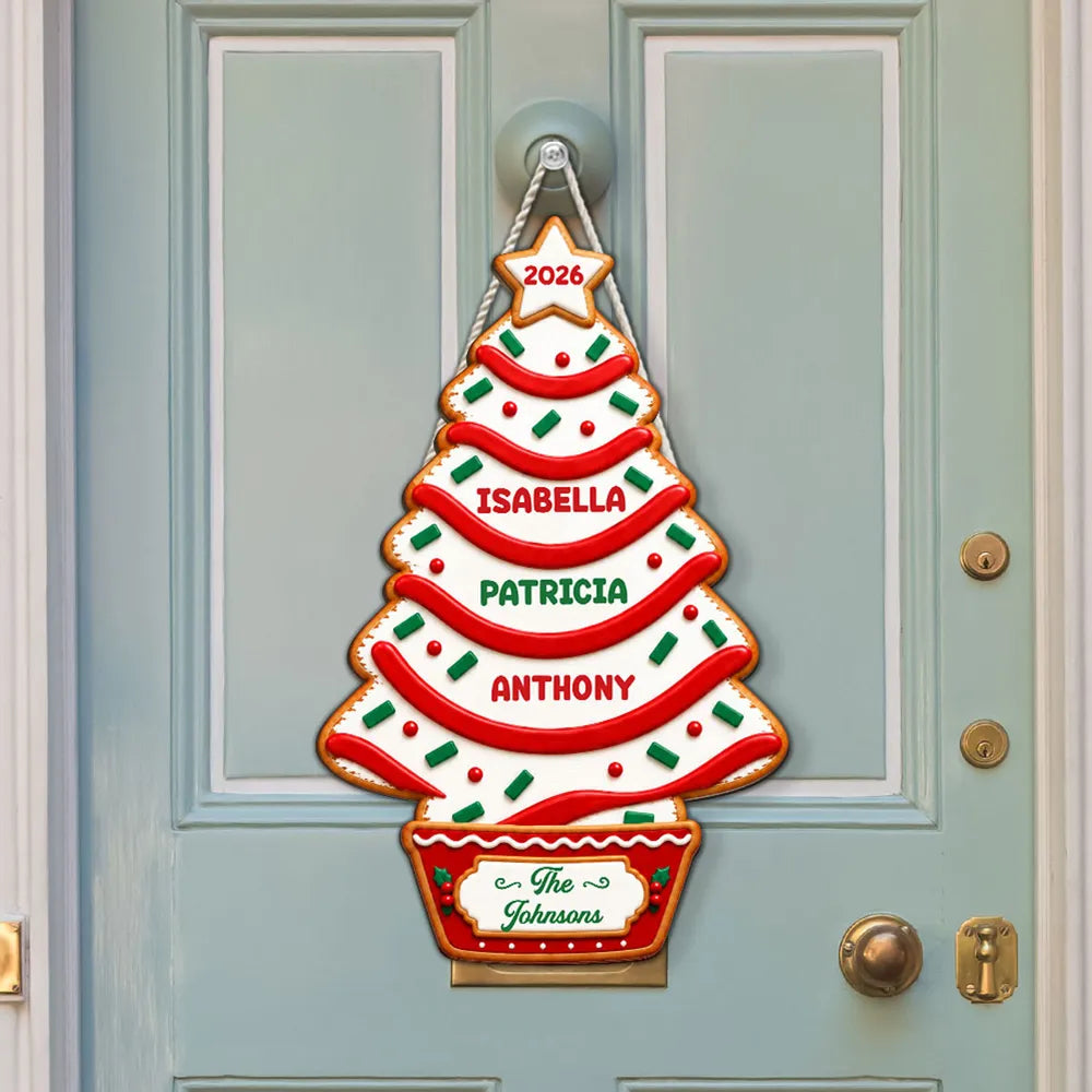 Personalized Family Keepsake Wooden Sign Christmas Decor Gift for Parents