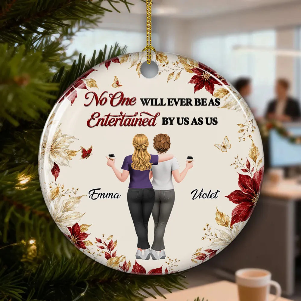 Personalized Ceramic Ornament Custom Name Best Friend Gift