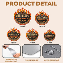 Load image into Gallery viewer, Personalized Metal Barbecue Sign Custom Gift for Grill Master
