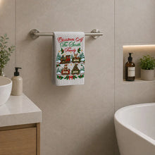 Load image into Gallery viewer, Personalized Christmas Kitchen Towel Decor Unique Family Gift
