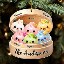 Load image into Gallery viewer, Personalized Acrylic Family Ornament Cute Dumpling Gift
