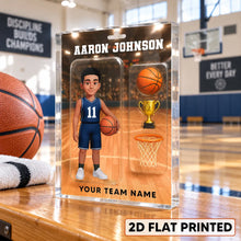 Load image into Gallery viewer, Personalized Basketball Acrylic Block Plaque Gift for Son
