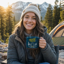 Load image into Gallery viewer, Personalized Adventure Pottery Mug Custom Camping Gift for Couple
