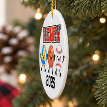 Load image into Gallery viewer, Personalized Multi-Sport Ceramic Ornament Gift for Kids
