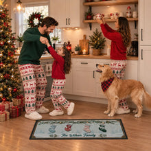 Load image into Gallery viewer, Personalized Christmas Stockings Doormat Unique Family Gift
