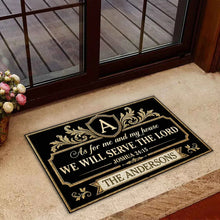 Load image into Gallery viewer, Personalized Standard Doormat Faith Verse Gift for Family

