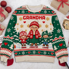 Load image into Gallery viewer, Personalized Sweatshirt with Grandma and Grandkids Design | Unique Christmas Gift
