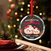 Load image into Gallery viewer, Personalized Crystal Ornament Cute Mommy Daughter Gift for Christmas
