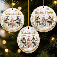 Load image into Gallery viewer, Personalized Acrylic Snowman Ornament for Family Christmas Gift
