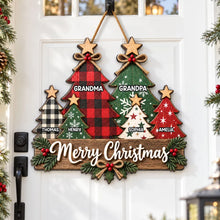 Load image into Gallery viewer, Personalized Wooden Sign for Grandma and Grandpa Christmas Gift
