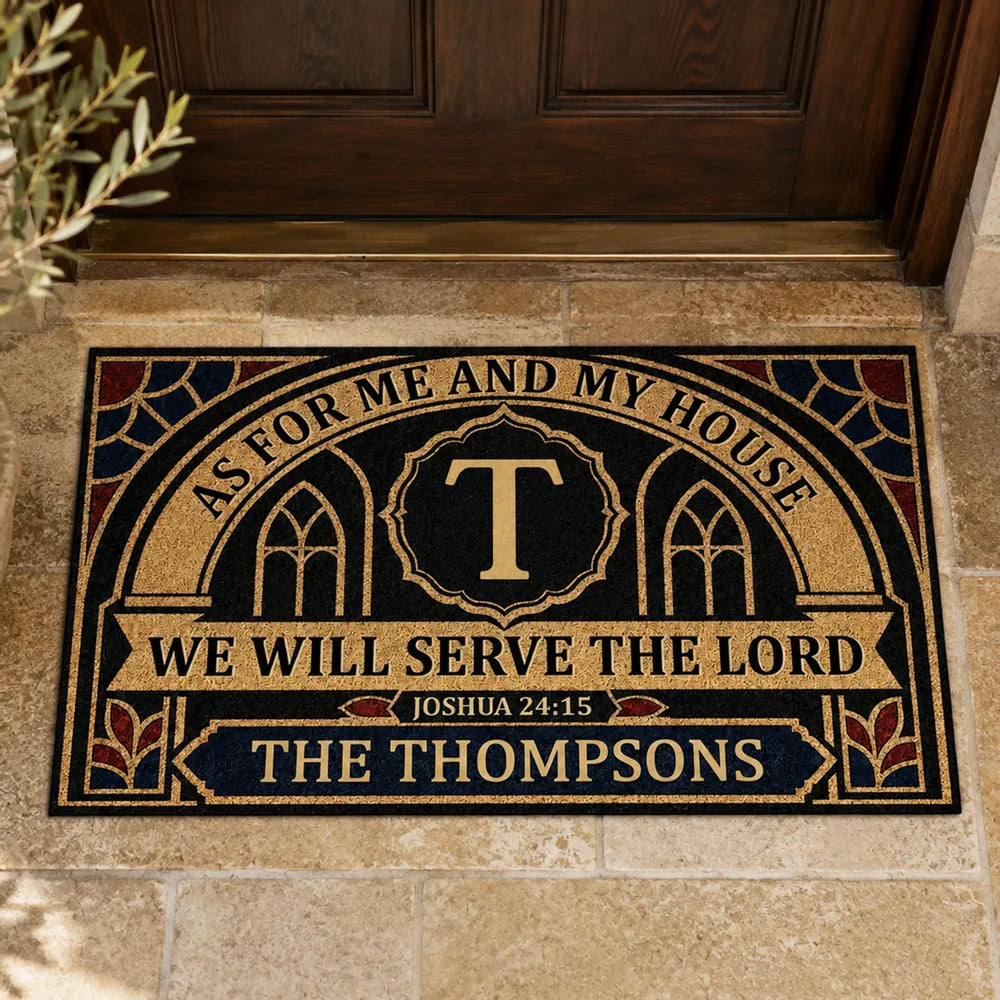 Personalized Doormat with Bible Verse Gift for Family Home