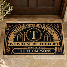 Load image into Gallery viewer, Personalized Doormat with Bible Verse Gift for Family Home
