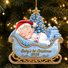 Load image into Gallery viewer, Personalized Baby's First Christmas Ornament Unique Gift for New Parents
