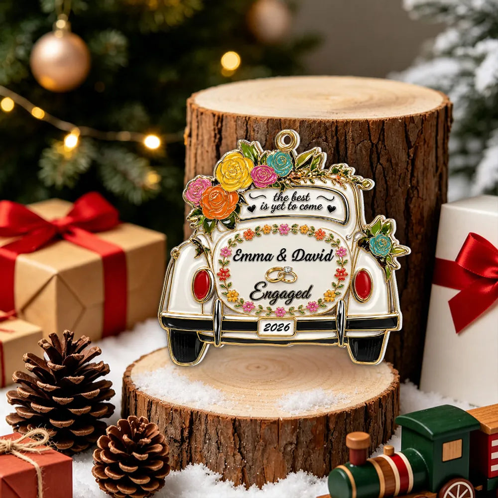 Personalized Wedding Car Acrylic Ornament Unique Gift for Newlyweds