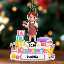 Load image into Gallery viewer, Personalized Acrylic Kindergarten Ornament Gift for Kids

