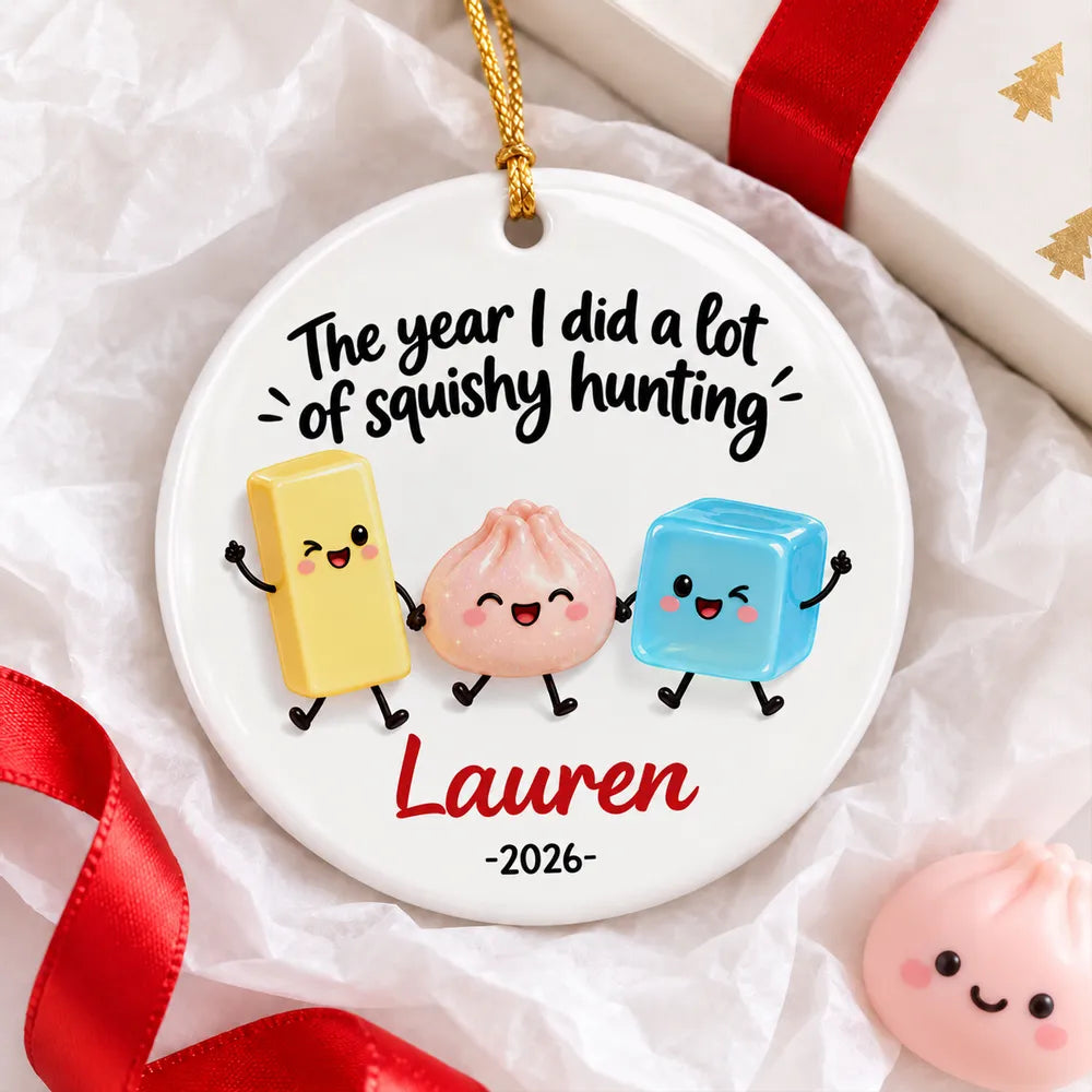 Personalized Ceramic Ornament Cute Squishies Gift for Kids