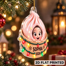 Load image into Gallery viewer, Personalized Christmas Acrylic Ornament Smiling Child Gift for Kids
