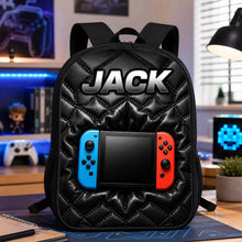 Load image into Gallery viewer, Personalized Kids School Backpack Gamer Controller Gift Idea
