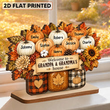 Load image into Gallery viewer, Personalized 2-Layer Wooden Plaque Family Gift for Grandma &amp; Grandpa
