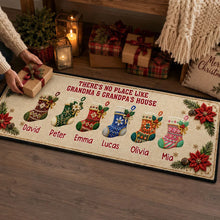 Load image into Gallery viewer, Personalized Christmas Doormat for Grandma's Family Welcome
