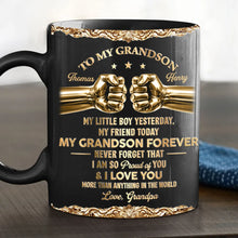 Load image into Gallery viewer, Personalized Full Color Mug Fist Bump Design Gift for Son
