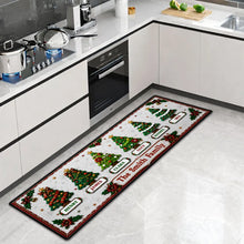 Load image into Gallery viewer, Personalized Christmas Tree Doormat Unique Family Gift Red Green
