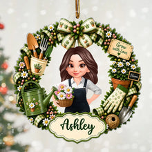 Load image into Gallery viewer, Personalized Gardening Themed Acrylic Ornament Gift for Mom
