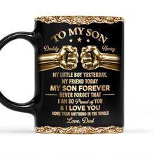 Load image into Gallery viewer, Personalized Full Color Mug Fist Bump Design Gift for Son
