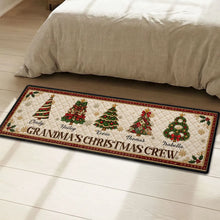 Load image into Gallery viewer, Personalized Grandma's Christmas Crew Doormat Gift for Family

