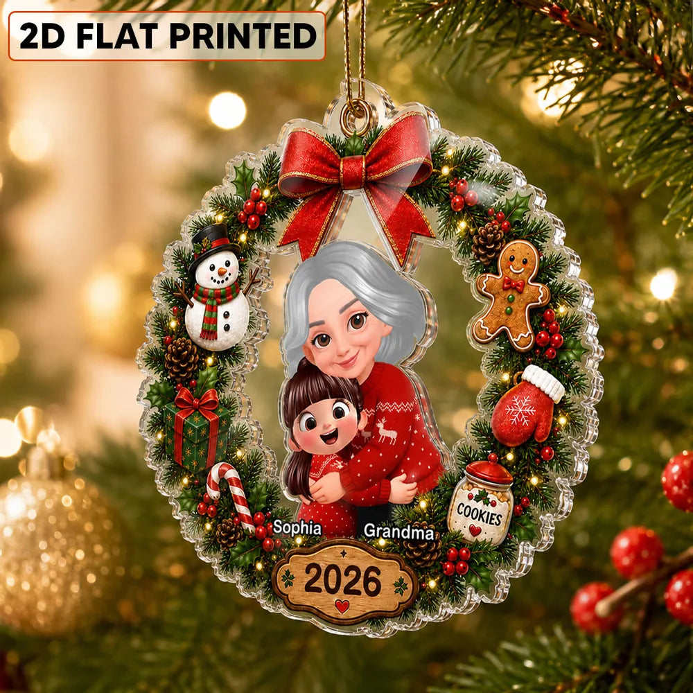Personalized Acrylic Ornament Christmas Gift for Grandma