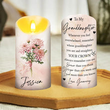 Load image into Gallery viewer, Personalized Flameless LED Candle Gift for Granddaughter
