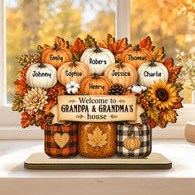 Load image into Gallery viewer, Personalized 2-Layer Wooden Plaque Family Gift for Grandma &amp; Grandpa
