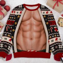 Load image into Gallery viewer, Personalized Sweatshirt with Faux Torso Artwork Gift for Couple
