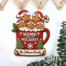 Load image into Gallery viewer, Personalized Gingerbread Scene Wooden Sign Gift for Parents
