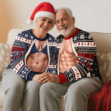 Load image into Gallery viewer, Personalized Sweatshirt with Faux Torso Artwork Gift for Couple
