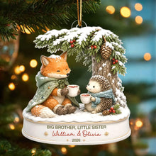Load image into Gallery viewer, Personalized Big Brother Little Sister Acrylic Ornament Gift
