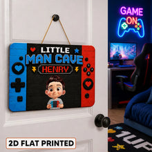 Load image into Gallery viewer, Personalized Wooden Gamer Sign Custom Little Man Cave Gift for Boys
