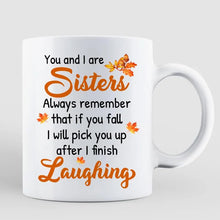 Load image into Gallery viewer, Personalized Cartoon Sister Mug Gift for Women, White Ceramic
