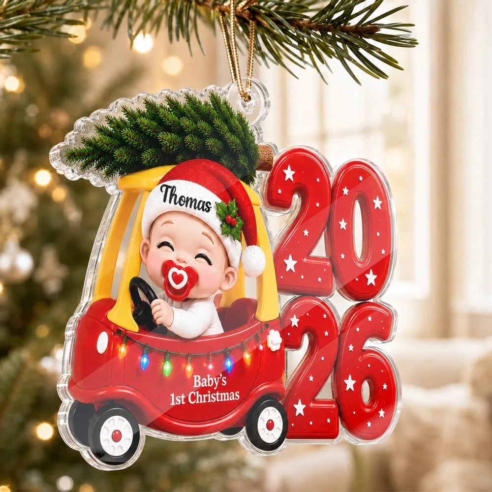 Personalized Baby's First Christmas Acrylic Ornament Keepsake