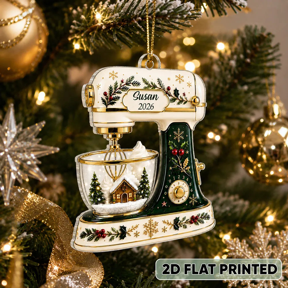 Personalized Baking Mixer Acrylic Ornament Unique Gift for Home Cooks
